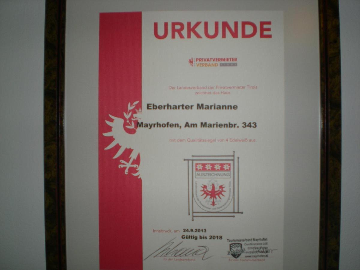 Haus Eberharter Appartement Mayrhofen Buitenkant foto